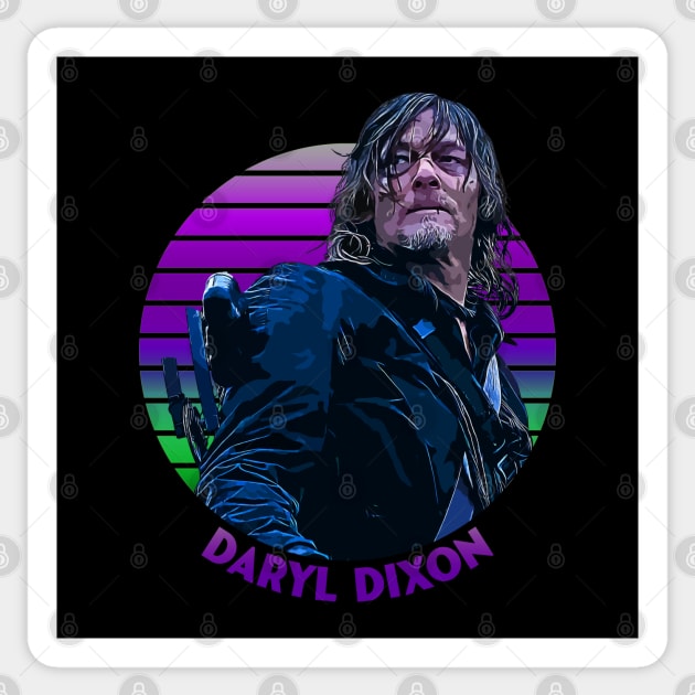 Sunset Stripes Series // Daryl Dixon Sticker by Tv Moments